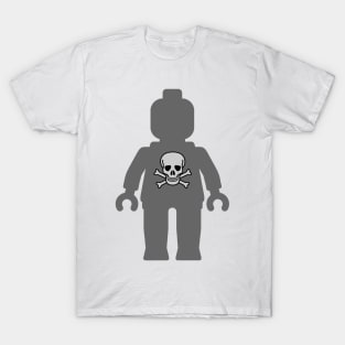 Minifig with Skull Design T-Shirt